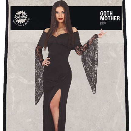 Gothic Halloween Kostym Dam Svart