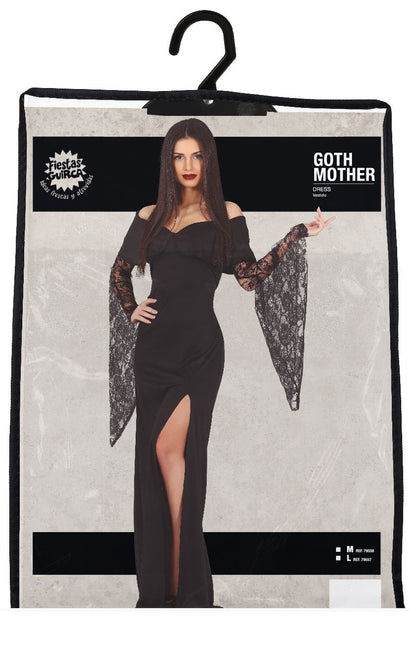 Gothic Halloween Kostym Dam Svart