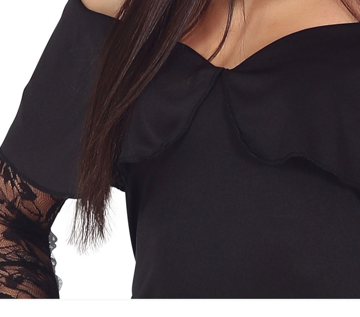 Gothic Halloween Kostym Dam Svart