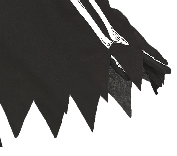Skelett Halloween Poncho Dam