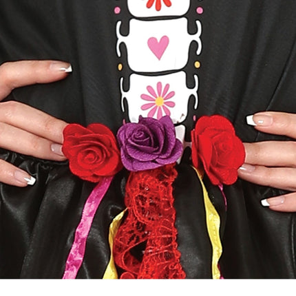 Dia De Los Muertos Klänning Dam