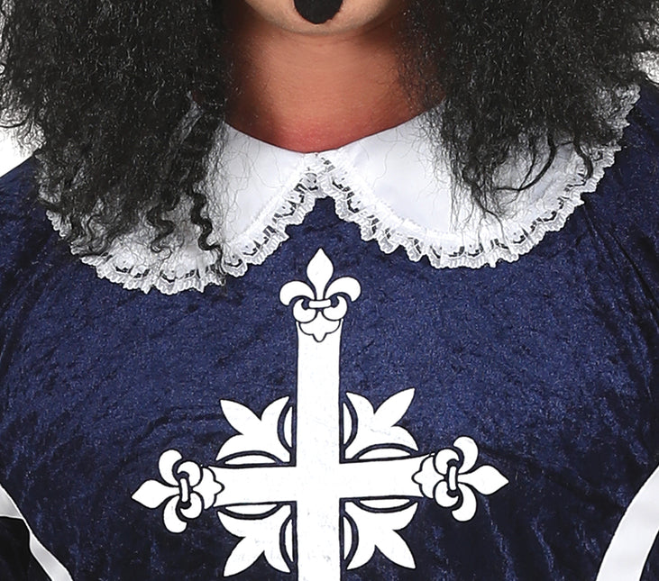 Musketör Kostym Herr Blå