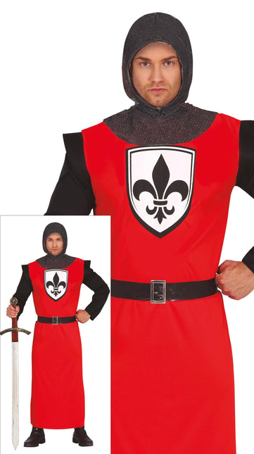 Riddare Kostym Män Medeltiden
