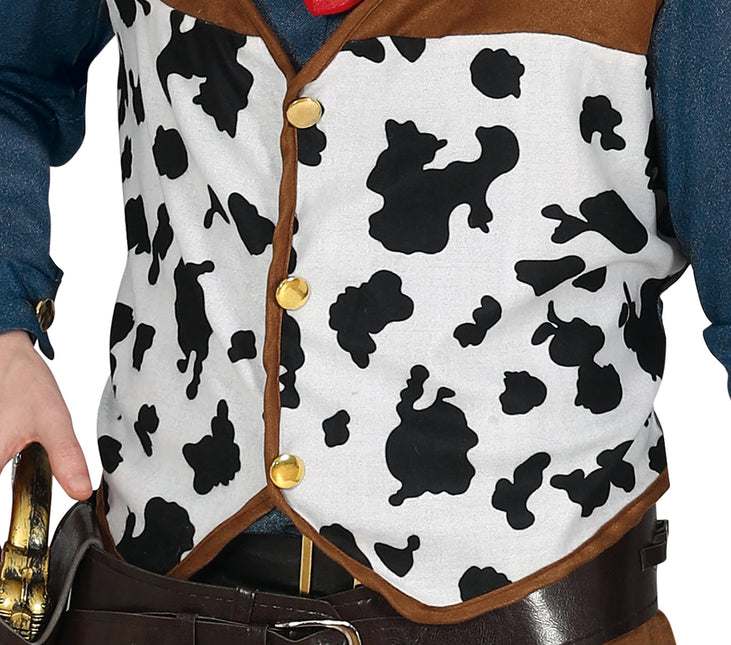 Cowboy Kostym Män Brun