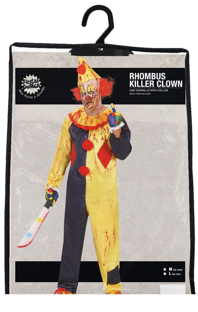 Killer Clown Halloween Kostym Herr Gul