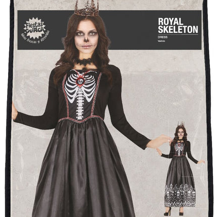 Skelettklänning Damer svart