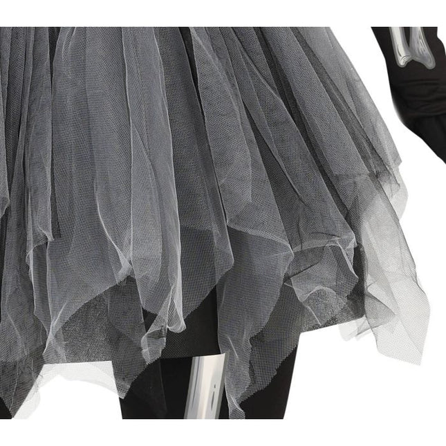 Skelett Halloween Kostym Dam Tutu