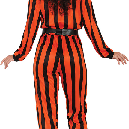 Halloween Jumpsuit Damer Harlekin Fånge