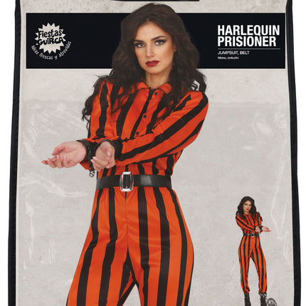Halloween Jumpsuit Damer Harlekin Fånge