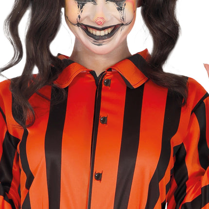 Halloween Jumpsuit Damer Harlekin Fånge