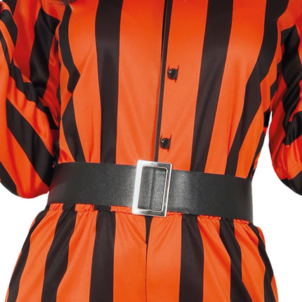Halloween Jumpsuit Damer Harlekin Fånge