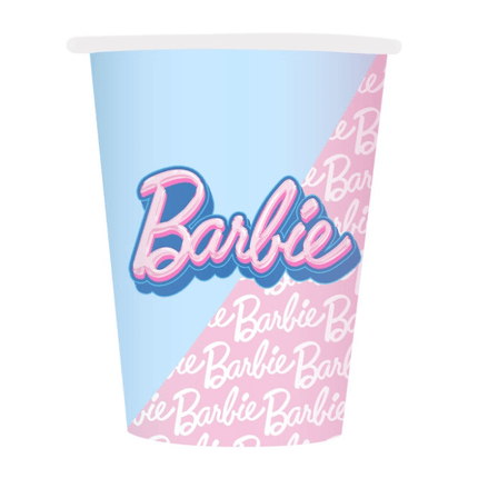 8 BARBIE 9OZ PPR CUP van Unique koop je bij Partywinkel