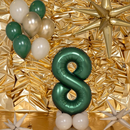 8 Jaar Cijfer Ballon Groen 86cm van Partydeco koop je bij Partywinkel
