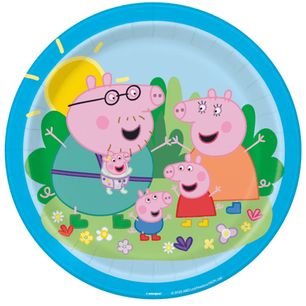 8 PEPPA PIG 9" PLT van Unique koop je bij Partywinkel