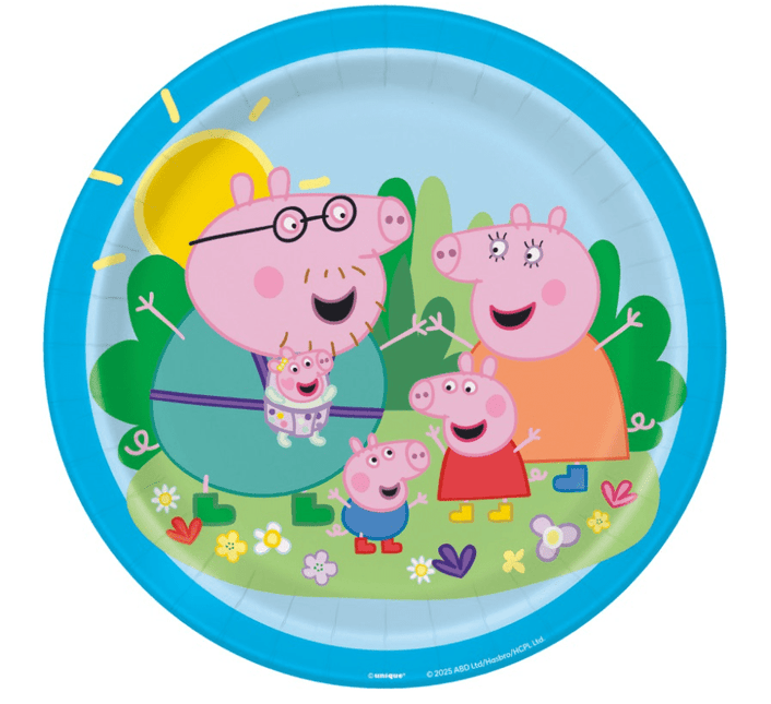 8 PEPPA PIG 9" PLT van Unique koop je bij Partywinkel