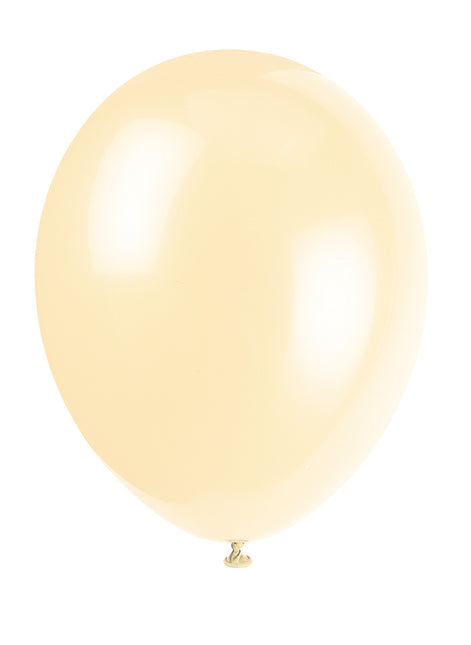 Elfenben Ballonger Kräm 30cm 10st
