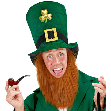St. Patrick's Day-hatt med skägg, 25 cm