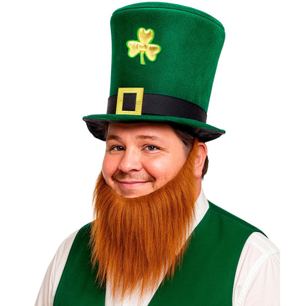 St. Patrick's Day-hatt med skägg, 25 cm