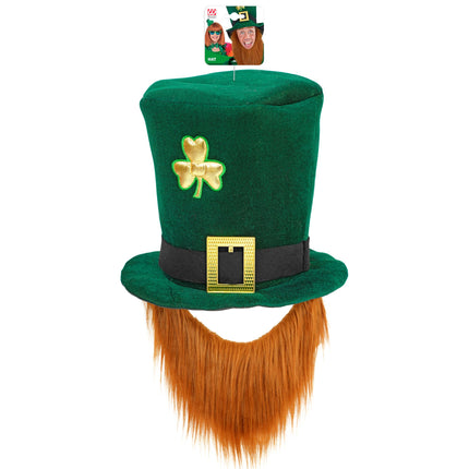 St. Patrick's Day-hatt med skägg, 25 cm