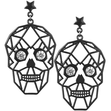 Halloween-örhängen med skelettmotiv