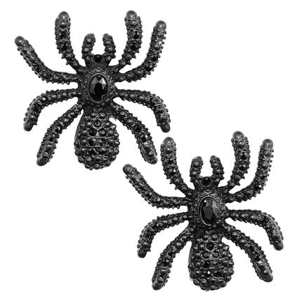 Halloween-örhängen med spindlar och strass