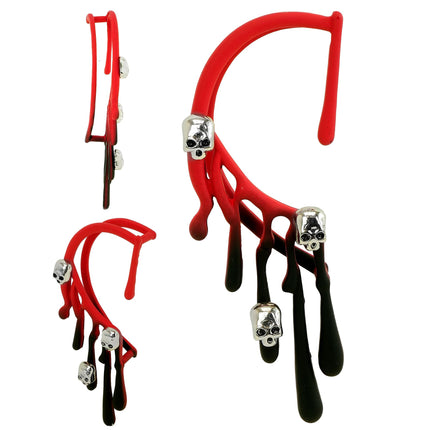 Halloween-örhänge i piercingstil med blodmotiv