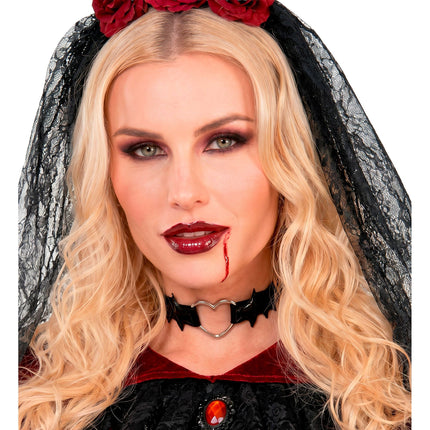 Halloween-choker med fladdermus