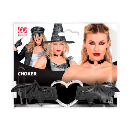 Halloween-choker med fladdermus