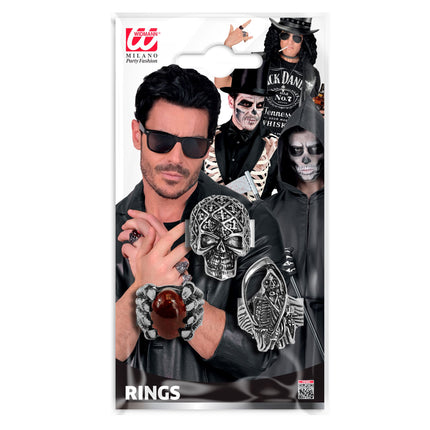 Halloween-ringset, 3 st