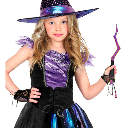 Halloween-handprydnad för barn med stjärnor och måne