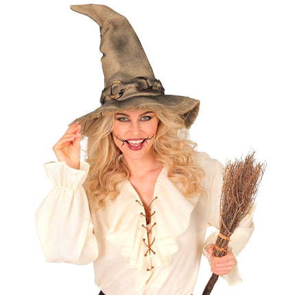 Halloween-häxhatt, brun
