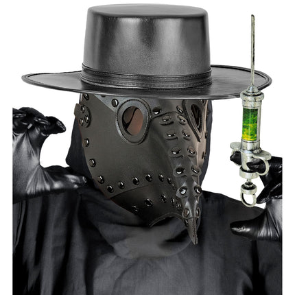 Halloween-mask: Svart pestläkare