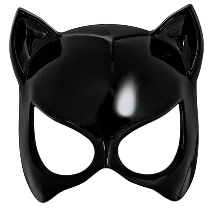 Halloween-mask – svart katt