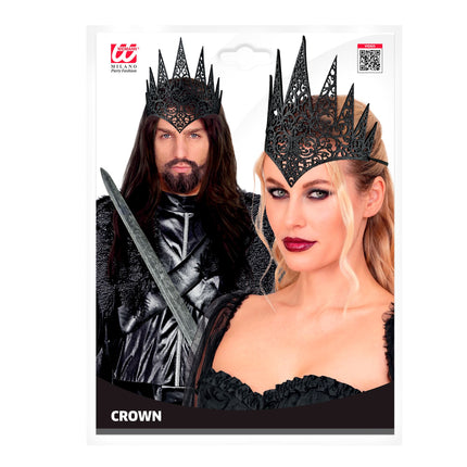 Halloween-krona, svart