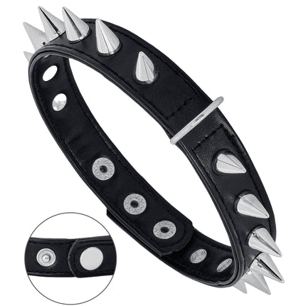 Halloween-choker, svart med taggar