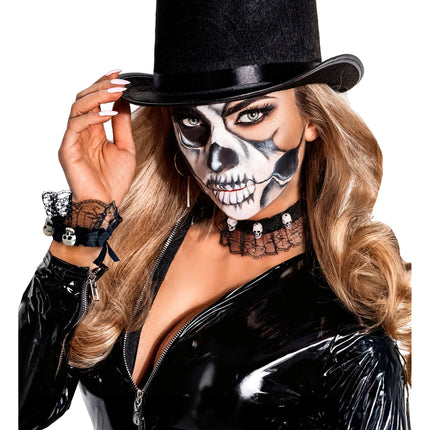 Halloween-smyckeset med choker och armband