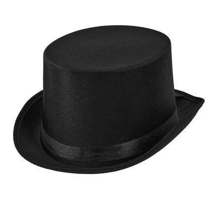 Halloween-cylinderhatt, svart, 60 cm