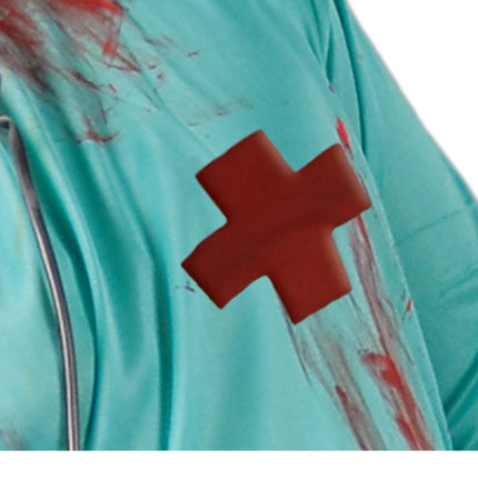 Zombie Halloween Kostym Män Kirurg