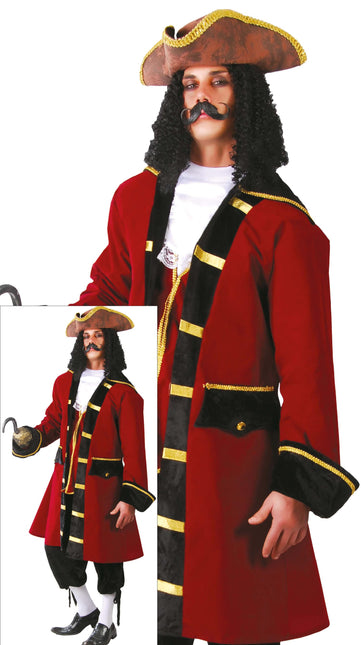 Pirate suit Bordeaux Red Herr