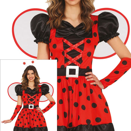 Klänning Damer Nyckelpiga