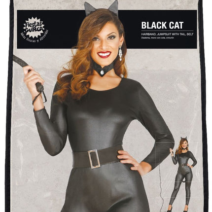 Kattdräkt Dam svart