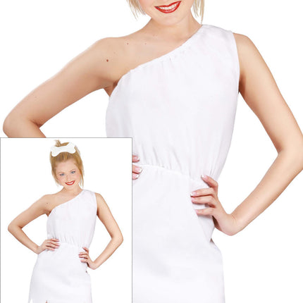 Caveman Kostym Vit Dam