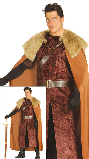 Medeltida ledare kostym män