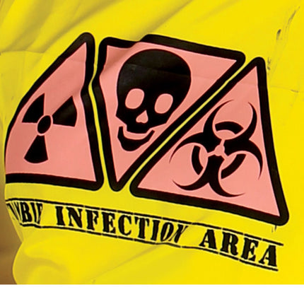 Zombie Halloween-kostym Radioaktiv L för män