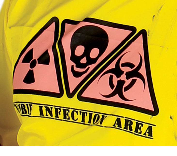 Zombie Halloween-kostym Radioaktiv L för män