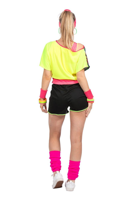 Neon 80S Kostuum Dames 2 delig van Wilbers & Wilbers koop je bij Partywinkel