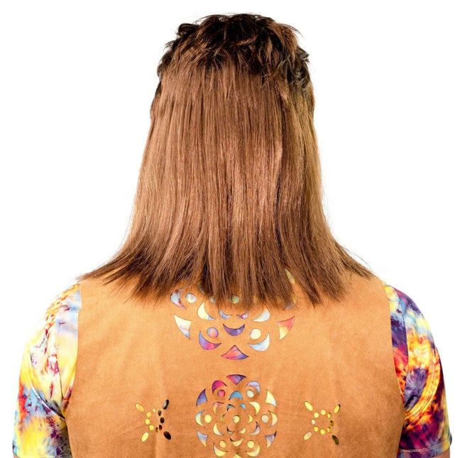 80s Pruik met snor van Orlob koop je bij Partywinkel