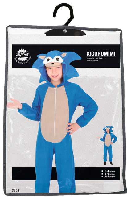 Rävkostym Blå Pojke