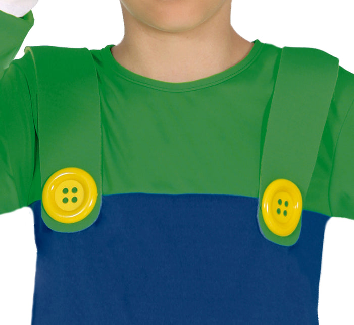 Super Mario Kostym Pojke Luigi