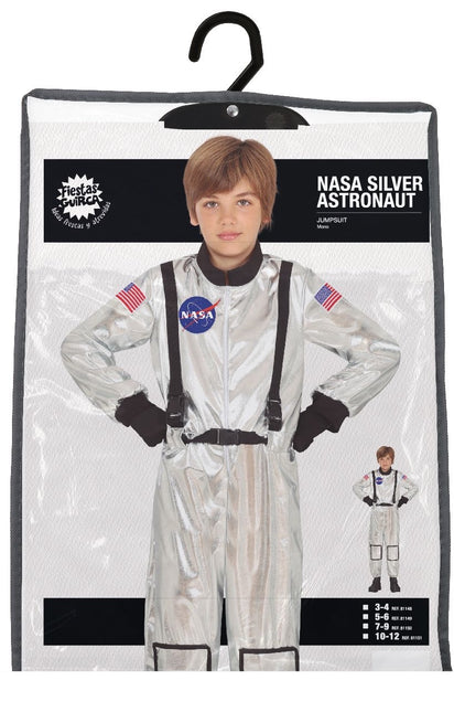 Astronautdräkt Silverpojke
